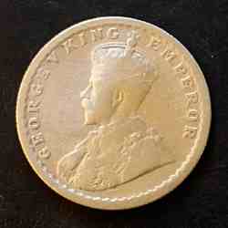 Silver British India King and emperor George v Denominaton 1/2₹ Year 1926 Same and similar piece available