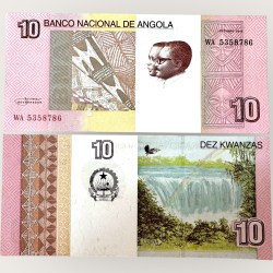 Angola 10 Kwanzas Issue World Banknote Ending 786 Series