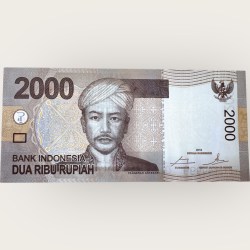 Alternative view of Indonesia 2000 Rupiah Low Serial 2016 Issue Gem UNC 999999 Unique and Rare