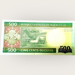 Alternative view of Mauritania 500 Ouguiya Banknote 2013 World Banknote Ending 786 Series