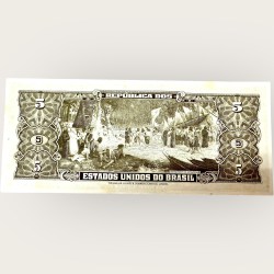 Alternative view of Brazil 2 Cruzerus World Banknote Ending 786 Series Unique and Rare