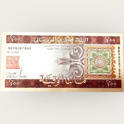 Mauritania 200 Ouguiya Banknote 2013 World Banknote Ending 786 Series