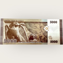 Alternative view of Syria 5000 Pounds World Banknote Ending 786 Series Unique and Rare