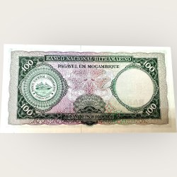 Alternative view of Mozabique 100 Escudos Issue World Banknote Ending 786 Series