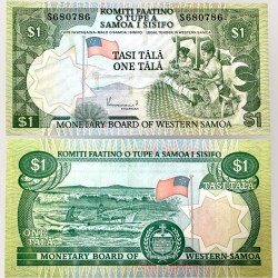 Western Samoa 1 Dollar Issue World Banknote Ending 786 Series