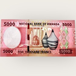 Alternative view of Rwanda 5000 Francs World Banknote Ending 786 Series Unique and Rare
