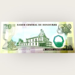 Alternative view of Honduras 20 Lempiras 2008 World Banknote Ending 786 Series