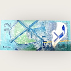 Alternative view of Barbados 2 Dollars Banknote 2022 World Banknote Ending 786 Series