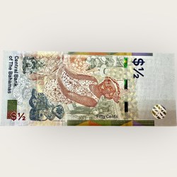 Alternative view of The Bahamas Half Dollar Issue World Banknote Ending 786 Series