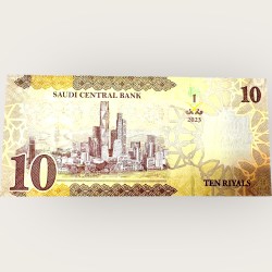 Saudi Arabia 10 Riyals 2023 World Banknote Ending 786 Series