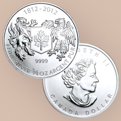 CANADA 2012 3/4 oz Silver Bullion Coin Ultra Unique and Rare Very Limited Mintage