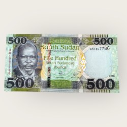 South Sudan 500 South Sudanese Pounds Banknote World Banknote Ending 786 Series