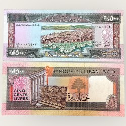 Liban 500 Livres World Banknote Collection Unique and Rare