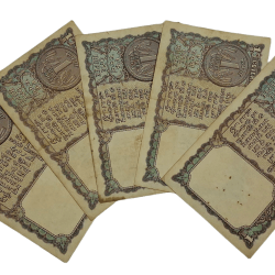 Alternative view of One Rupee Old BIG COIN Year 1963 L.K JHA Mixed Lot 5 Notes are in Collectable Grades.