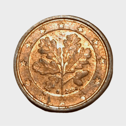 GERMANY 1 EURO CENT Year 2004 in Collectable Grade.