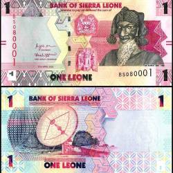 Sierra Leone 1 Leones from 2022 World Banknote UNC Unique and rare