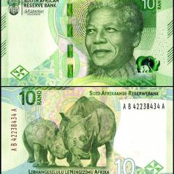 South Africa 10 Rand World Banknote 2023 ND P148 UNC Unique and Rare