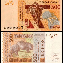 West African States Togo 500 Francs World Banknote 2023 P819tl UNC Unique and Rare