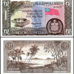 Western Samoa 5 Pounds Banknote 2020 ND P15CS UNC Polymer Unique and Rare