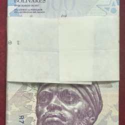 Venezuela 1000 Bolivars (100 Note) non seiral Unc Packet with 1 note ending 786 fancy number
