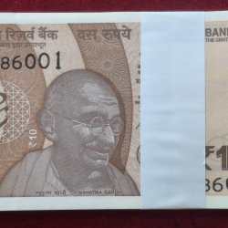 (786001-786100) RARE ( 100 NOTE ) FULL SERIAL PACKET 10 RUPEES 2024 GOVERNOR SHAKTI KANT DAS GEM UNC
