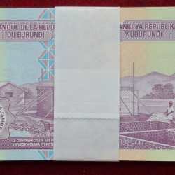 Alternative view of Burundi 100 Francs RARE ( 100 NOTE) SERIAL PACKET GEM UNC