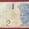 Malaysia 2 Ringgit RARE NOTE # B-2