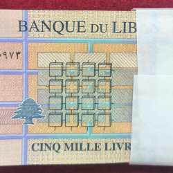 LIBAN 500 LIVRES RARE (100 NOTE ) NON SERIAL PACKET
