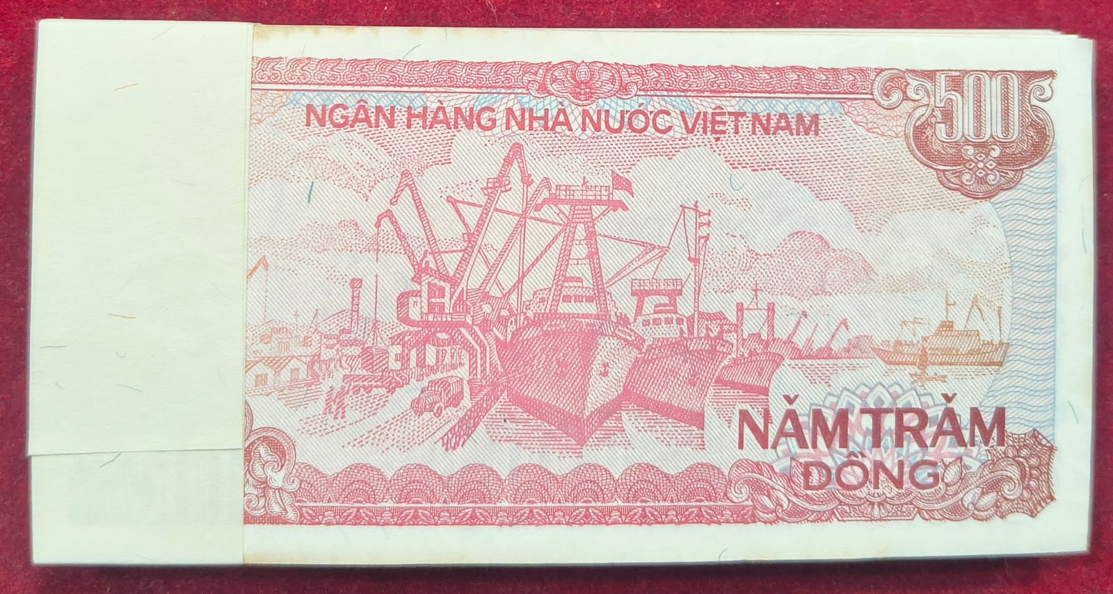 VIET NAM 500 DONG RARE ( 100 NOTE ) SERIAL PACKET WITH FANCY NUMBER 786 - Image 2