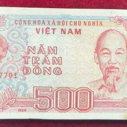 VIET NAM 500 DONG RARE ( 100 NOTE ) SERIAL PACKET WITH FANCY NUMBER 786