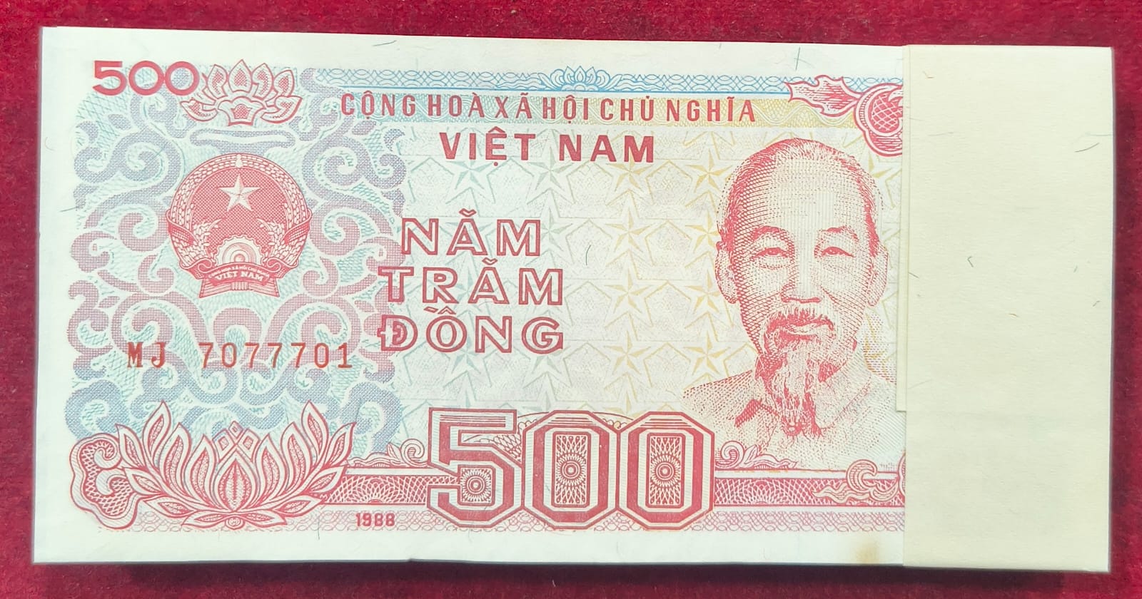 VIET NAM 500 DONG RARE ( 100 NOTE ) SERIAL PACKET WITH FANCY NUMBER 786
