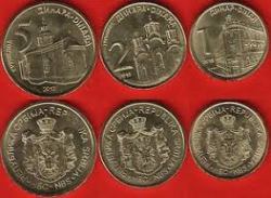SERBIA, 3 COINS SET, AUNC Condition.