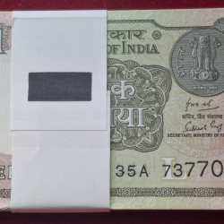 1 Rupees 2018 Governor Subhash GARG Rare ( 100 Notes) Serial Packet with Fancy Number 737786 + 737737