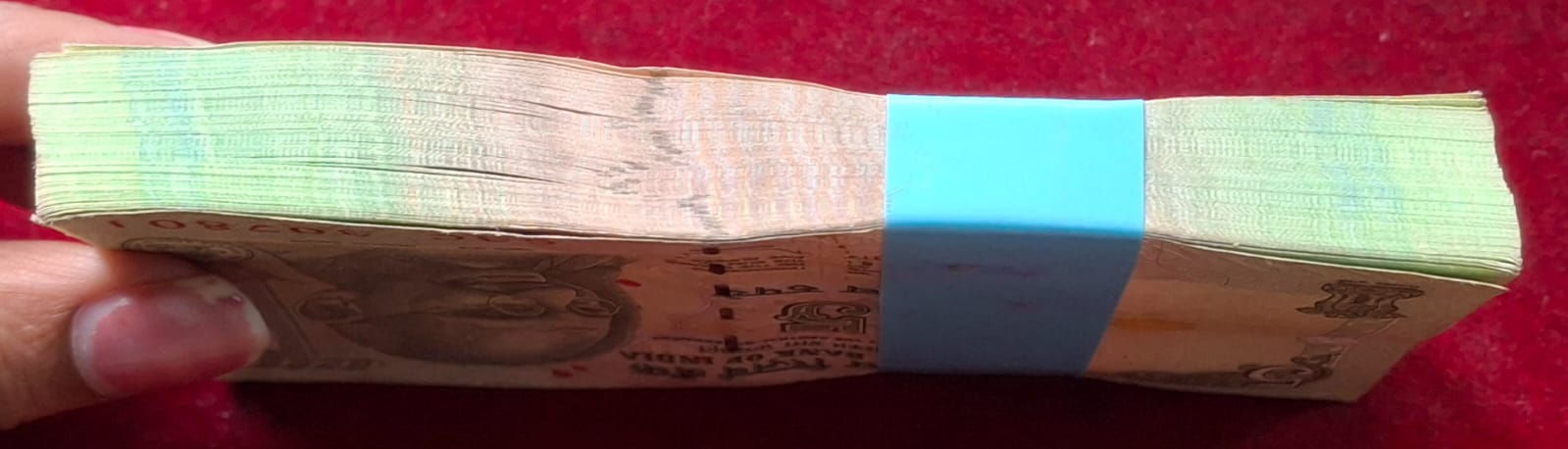 5 RUPEES GANDHI GOVERNOR D.SUBBARAO RARE ( 100 NOTES) SERIAL PACKET WITH MIDDLE FANCY NUMBER 786 - Image 5