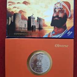 Alternative view of 150TH PRAKASH UTSAV OF SHRI GURU GOBIND SINGH JI 2016 MUMBAI MINT RARE ( UNC SET)