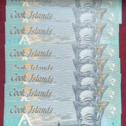 Alternative view of Cook Islands 3 Dollars GEM UNC POLYMER RARE NOTE
