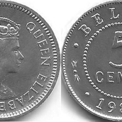 Belize, 5 cents, 1986, KM# 34a, XFine Condition.