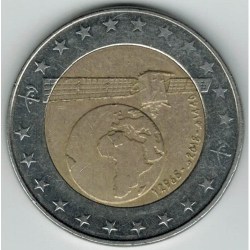 Algeria, 100 Dinars, 2018, ALCOMSAT-1, KM #141, Bimetal, Circulated Condition.