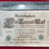 GERMAN 1000 MARK 1910 BIG SIZE GREEN LOGO RARE NOTE