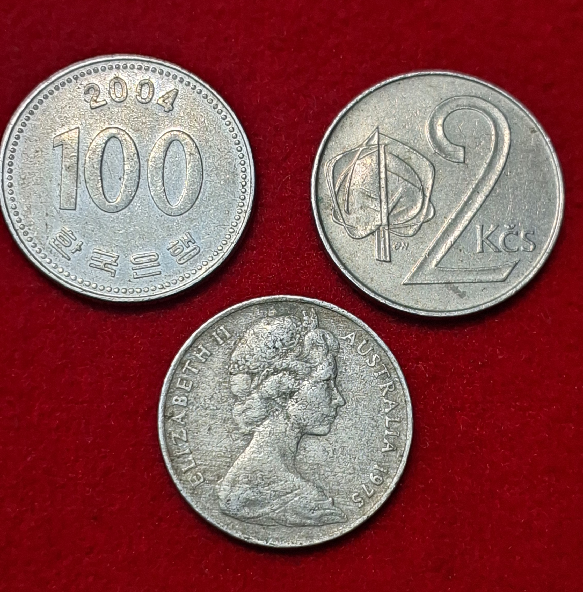 3 FORIGN COINS SET