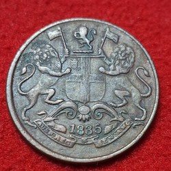 Alternative view of One quarter anna 1835 east india company