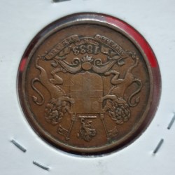 1/4 ANNA BOMBAY PRESIDENCY COIN 1833