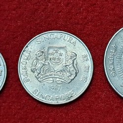 Alternative view of SINGAPORE 3 COIN SET 10,20,50 CENTS