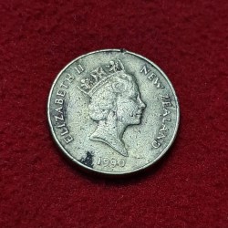 Alternative view of NEWZEALAND 1 DOLLAR COIN