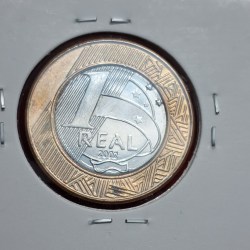 BRAZIL 1 REAL COIN 2002