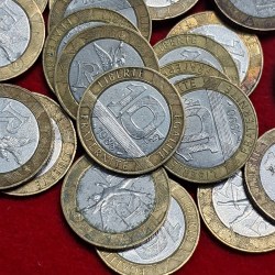 FRANCE 10 FRANCS COIN 2 COIN SET