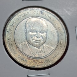 Alternative view of KENYA 40 SHILLING COIN