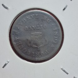 PORTUGESE INDIA ⅛ Tanga = 1½ Réis = 1⁄128 Rupia COIN