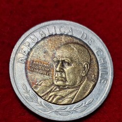 CHILE 500 PESOS BIMETALIC COIN