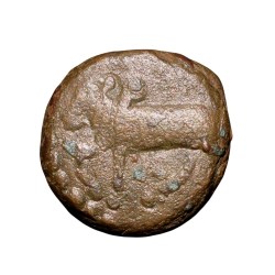 Copper Kakani of Ganapati Naga(c. 3rd Cen. AD) of Nagas Dynasty from Padmavati Bull Type